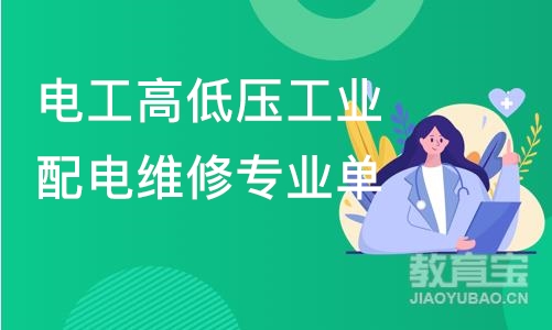 电工高低压工业配电维修专业单科班